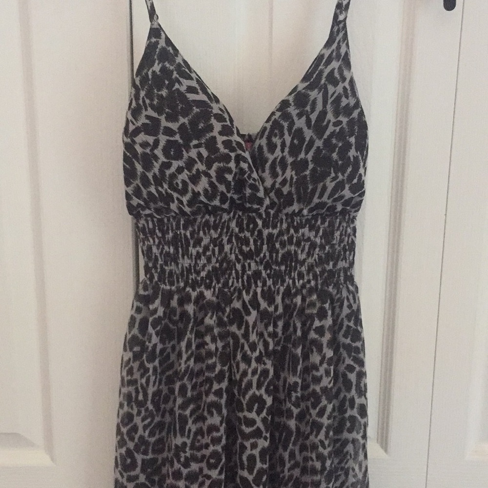 Cheetah Pattern Maxi Dress